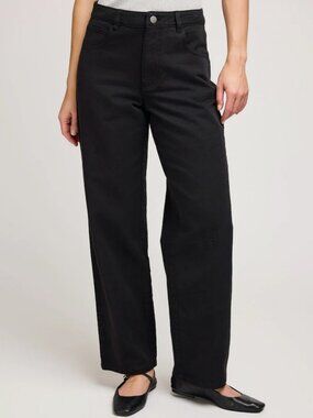 NWT Gentle Fawn Carlin Wide Leg Jeans Black Size 4